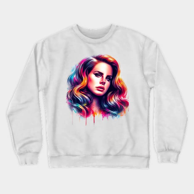 Lana Del Rey 1980's Crewneck Sweatshirt by Tiger Mountain Design Co.